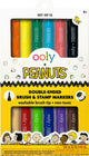 Ooly - x peanuts - snoopy dubbelzijdige stiften en stempels - 12 stuks