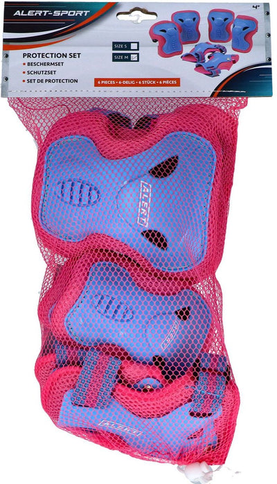 Alert sport beschermset m 3-delig roze paars