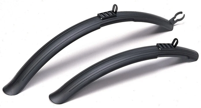 Sunnywheel 28 inch kunststof opdruk spatbordset zwart 43 mm