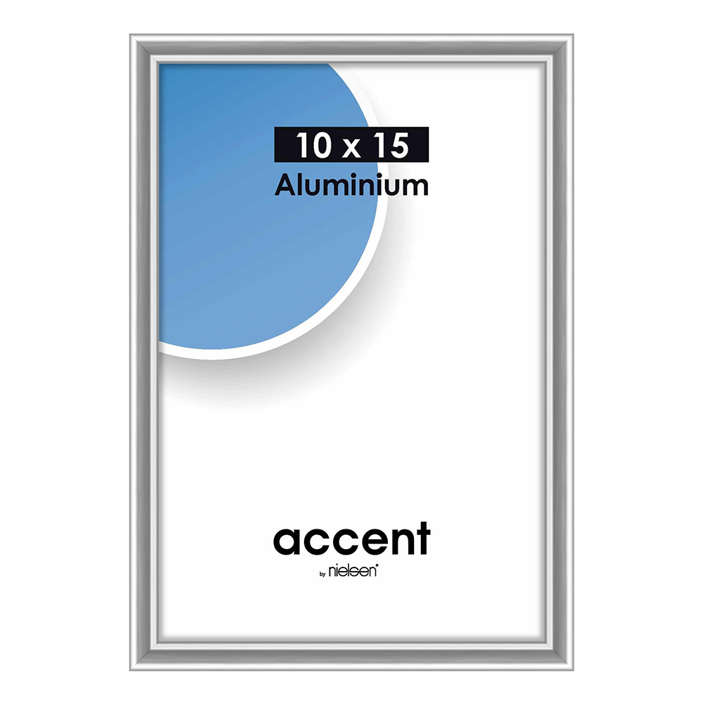 Nielsen design nielsen fotolijst 51223 accent glanzend zilver 10x15 cm