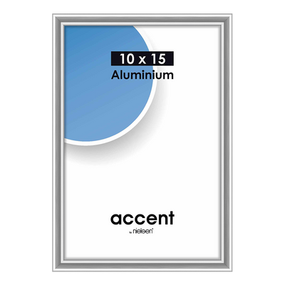 Nielsen design nielsen fotolijst 51223 accent glanzend zilver 10x15 cm