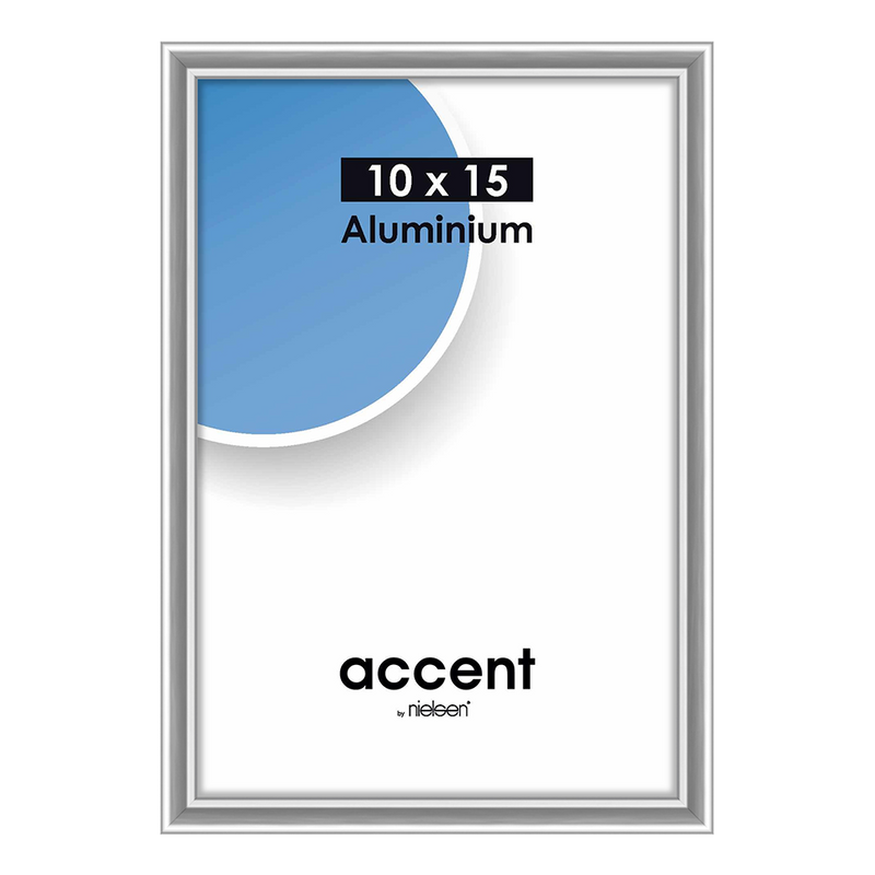 Nielsen design nielsen fotolijst 51223 accent glanzend zilver 10x15 cm