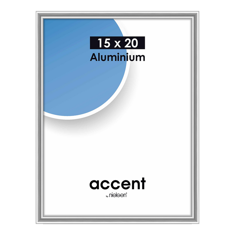 Nielsen design nielsen fotolijst 52423 accent glanzend zilver 30x40 cm