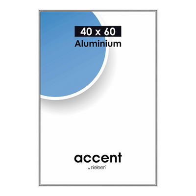 Nielsen design nielsen fotolijst 55123 accent glanzend zilver 40x60 cm