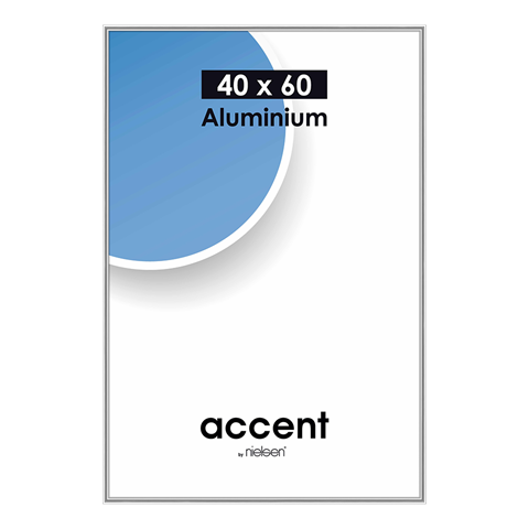 Nielsen design nielsen fotolijst 55123 accent glanzend zilver 40x60 cm