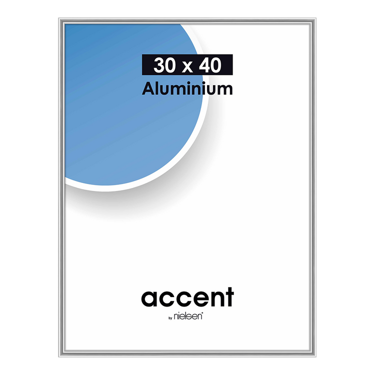 Nielsen design nielsen fotolijst 59844 accent mat zilver 30x45 cm