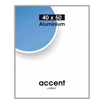 Nielsen design nielsen fotolijst 52524 accent mat zilver 40x50 cm