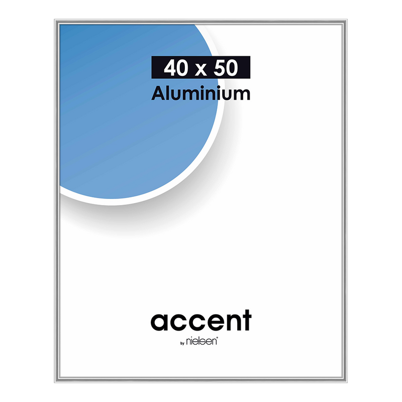 Nielsen design nielsen fotolijst 52524 accent mat zilver 40x50 cm