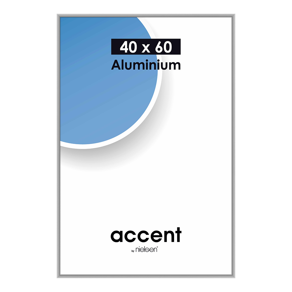 Nielsen design nielsen fotolijst 55124 accent mat zilver 40x60 cm