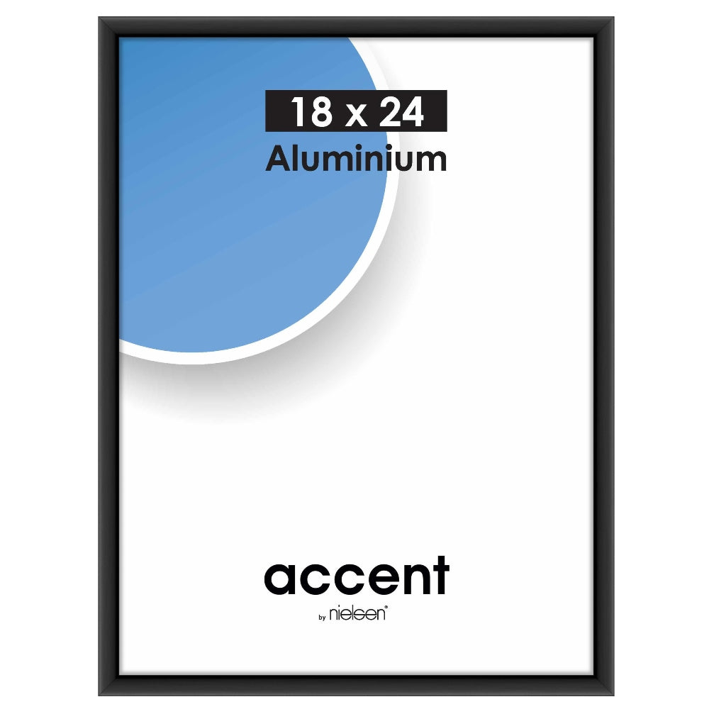 Nielsen design nielsen fotolijst 53426 accent zwart 18x24 cm