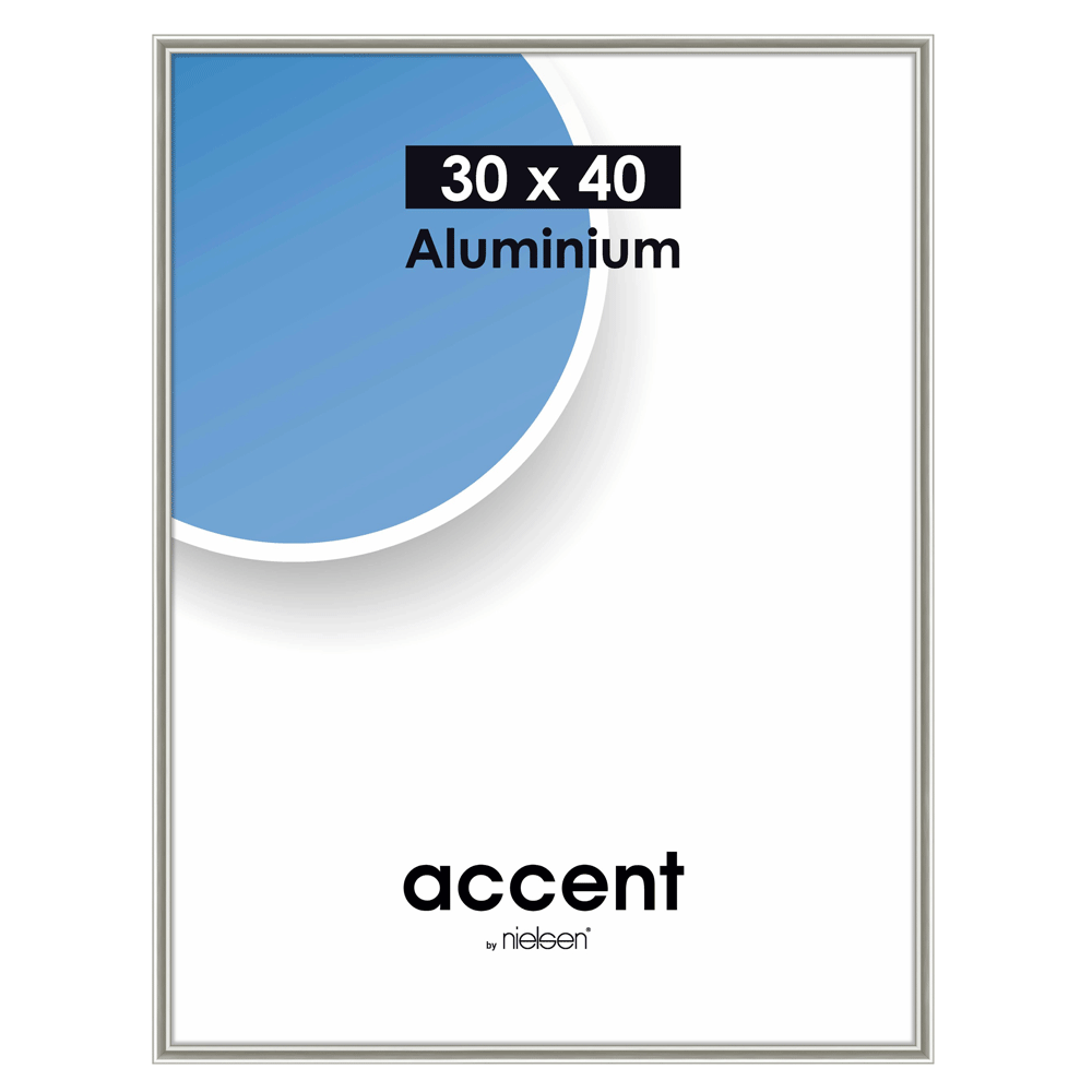 Nielsen design nielsen fotolijst 52431 accent pearl mercury 30x40 cm