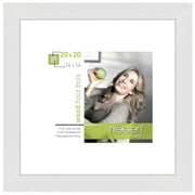 Nielsen design nielsen fotolijst 8988052 apollon wit 20x20 14x14 cm - afbeelding 1