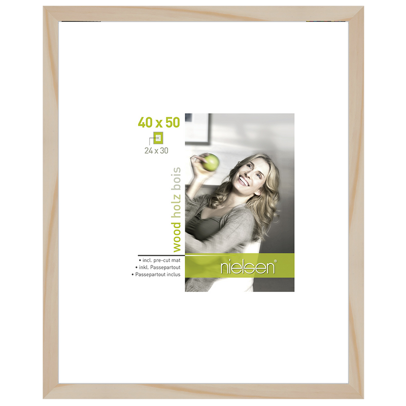 Nielsen design nielsen fotolijst 8988023 apollon naturel 40x50 24x30 cm