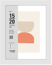 Nielsen design nielsen fotolijst 3217202 wood 19 wit 15x20 cm - afbeelding 1