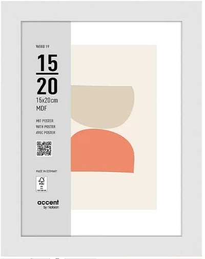 Nielsen design nielsen fotolijst 3217202 wood 19 wit 15x20 cm