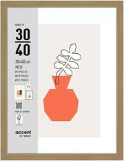 Nielsen design nielsen fotolijst 3230204 wood 19 naturel 30x40 cm - afbeelding 1