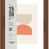 Nielsen design nielsen fotolijst 3217205 wood 19 walnut 15x20 cm