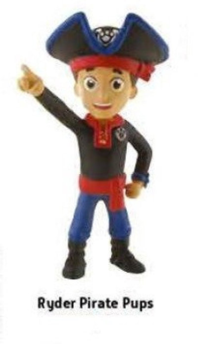 Paw patrol pirate pups ryder taart topper decoratie 7 cm.