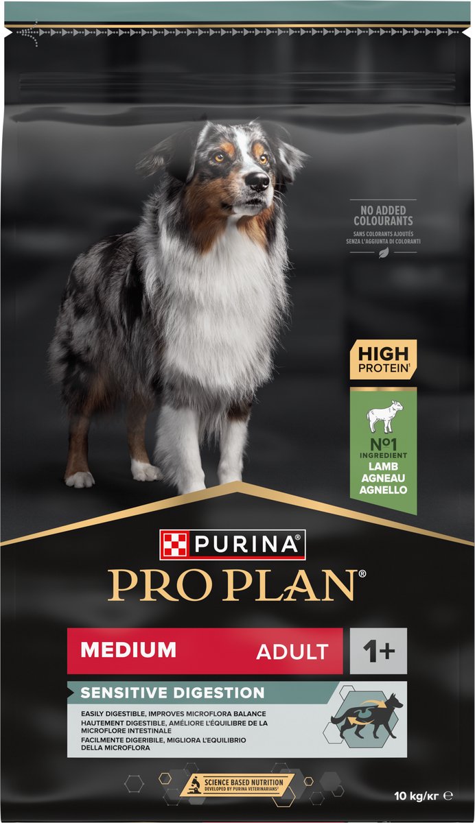 Pro plan purina® ® sensitive digestion medium adult - hondenvoer droogvoer - lam - 10 kg