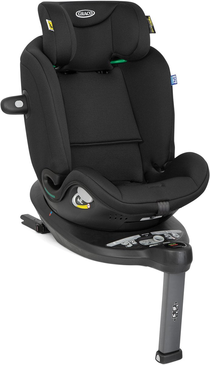 Graco turn2me grow i-size r129 - midnight - 360º draaibaar autostoeltje achterwaarts voorwaarts - van 40 tot 125 cm (vanaf de geboorte tot ca. 7 jaar)