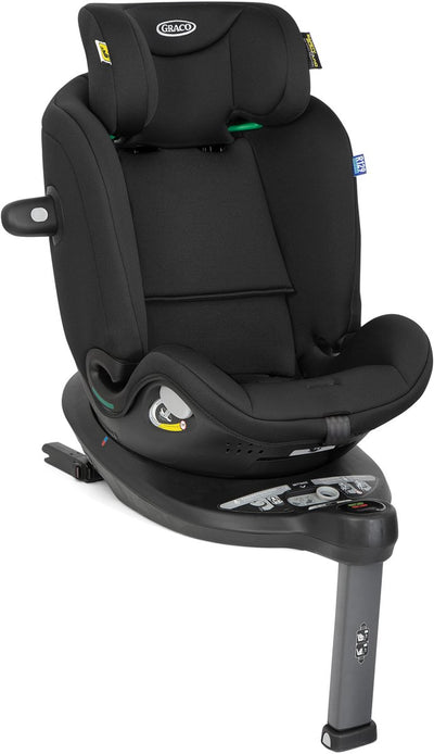 Graco turn2me grow i-size r129 - midnight - 360º draaibaar autostoeltje achterwaarts voorwaarts - van 40 tot 125 cm (vanaf de geboorte tot ca. 7 jaar)