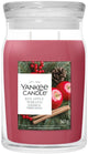Yankee candle - red apple wreath large jar geurkaars - 90 branduren - twee lonten