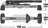 Wolfcraft - laminaatsnijder - vlc 1000 - tot 14 mm dik laminaat - pvc vinyl laminaatknipper - 10 jaar garantie - 6940000 - afbeelding 2