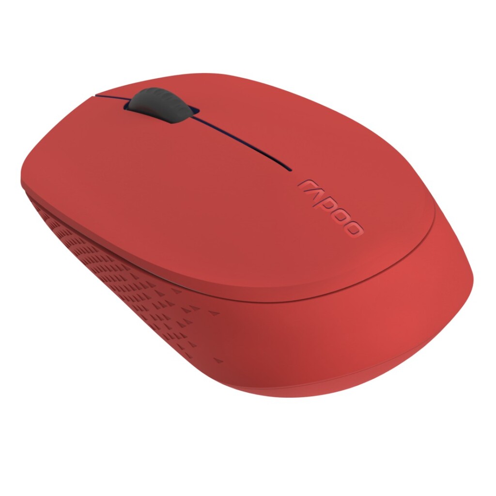 Rapoo m100 silent stille multimodus draadloze optische muis rood