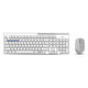 Rapoo toetsenbord combo mm wit 8100m
