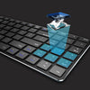 Rapoo toetsenbord mm slim zwart e9100m
