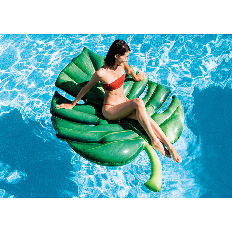 Intex 58782eu opblaasbare palmblad luchtbed 213x142 cm