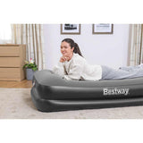 Bestway luchtbed gevlokt met ingebouwde luchtpomp 191x97x46 cm - afbeelding 3