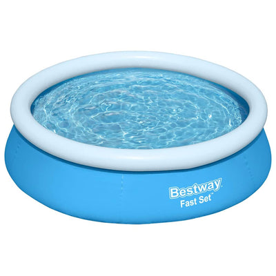 Bestway zwembad fast set opblaasbaar rond 183x51 cm blauw
