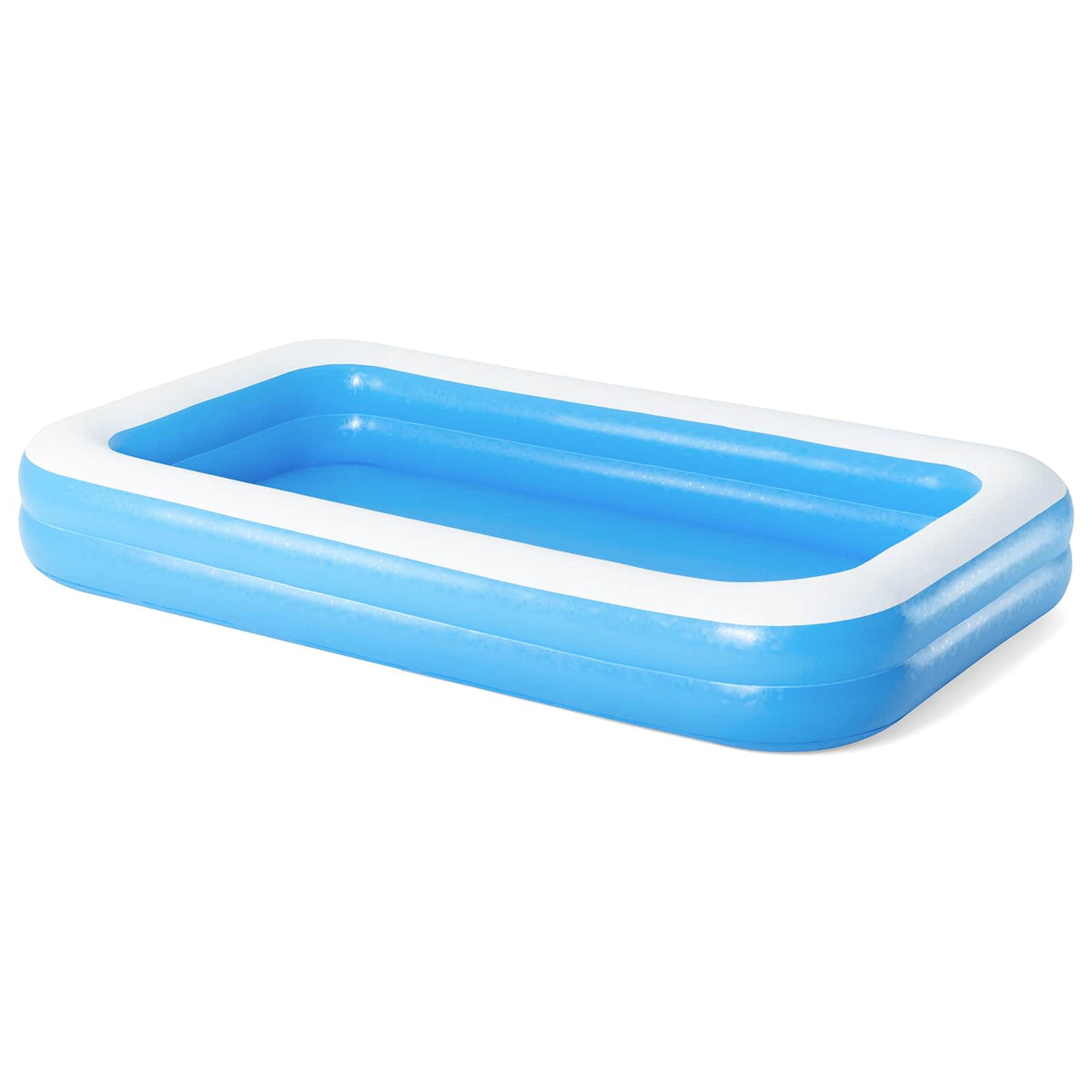 Bestway opblaasbaar zwembad 305 x 183 x 46 cm rechthoekig voor blauw