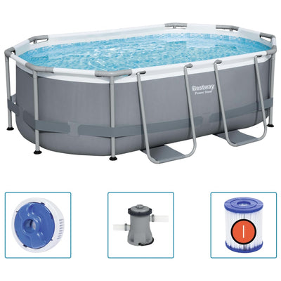 Bestway Zwembad bovengronds ovaal Steel 305x200x84 cm