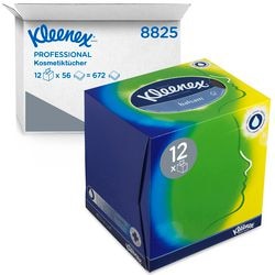 Gezichtstissues kleenex kubus 3 laags wit