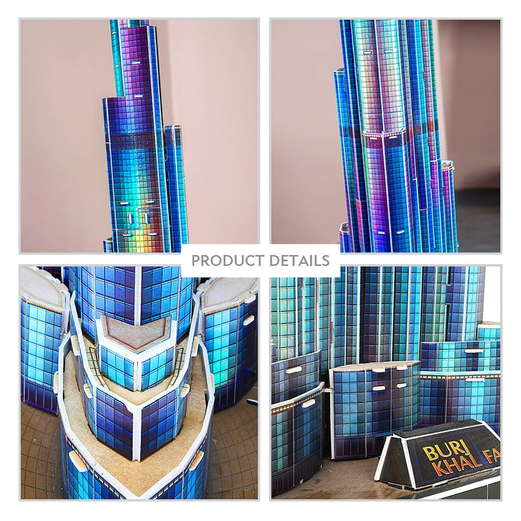 Cubic fun 3d puzzel burj khalifa met led verlichting