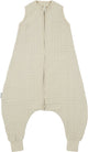 Meyco baby uni baby zomer slaapoverall jumper - pre-washed hydrofiel - soft sand - 80cm - 0.5 tog