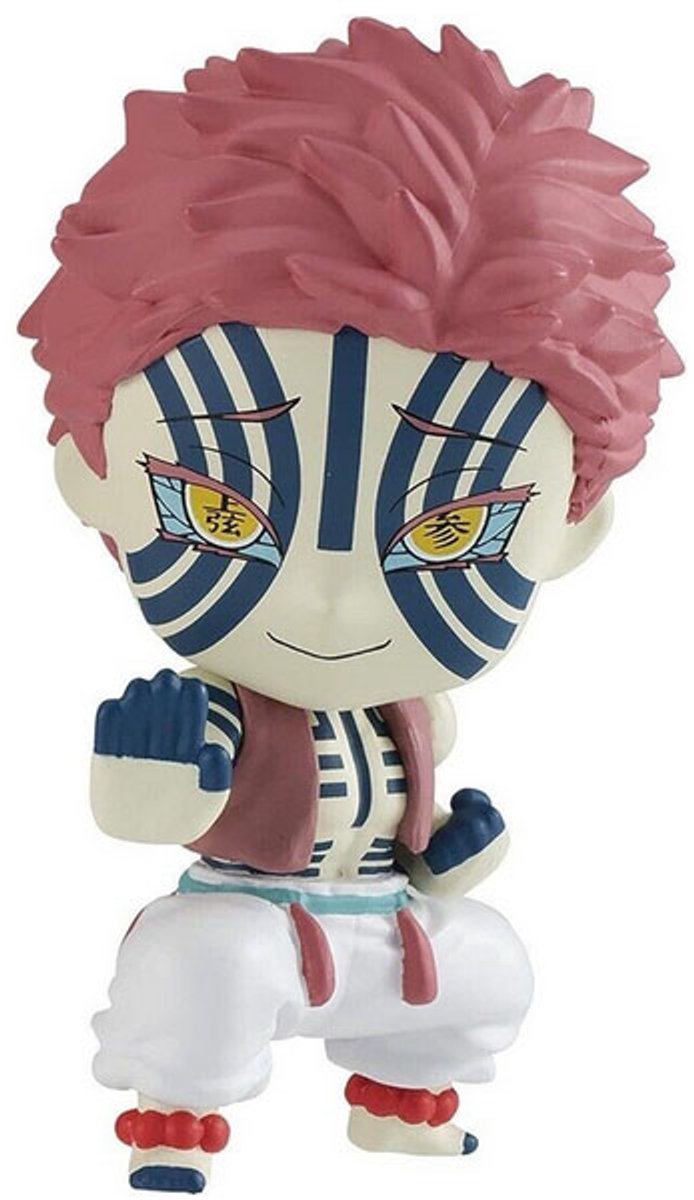 Bandai namco bandai demon slayer chibi masters wave 2 figure-akaza (diversen) nieuw