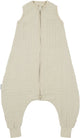 Meyco baby uni zomer slaapoverall jumper - 92 cm - pre-washed hydrofiel - soft sand