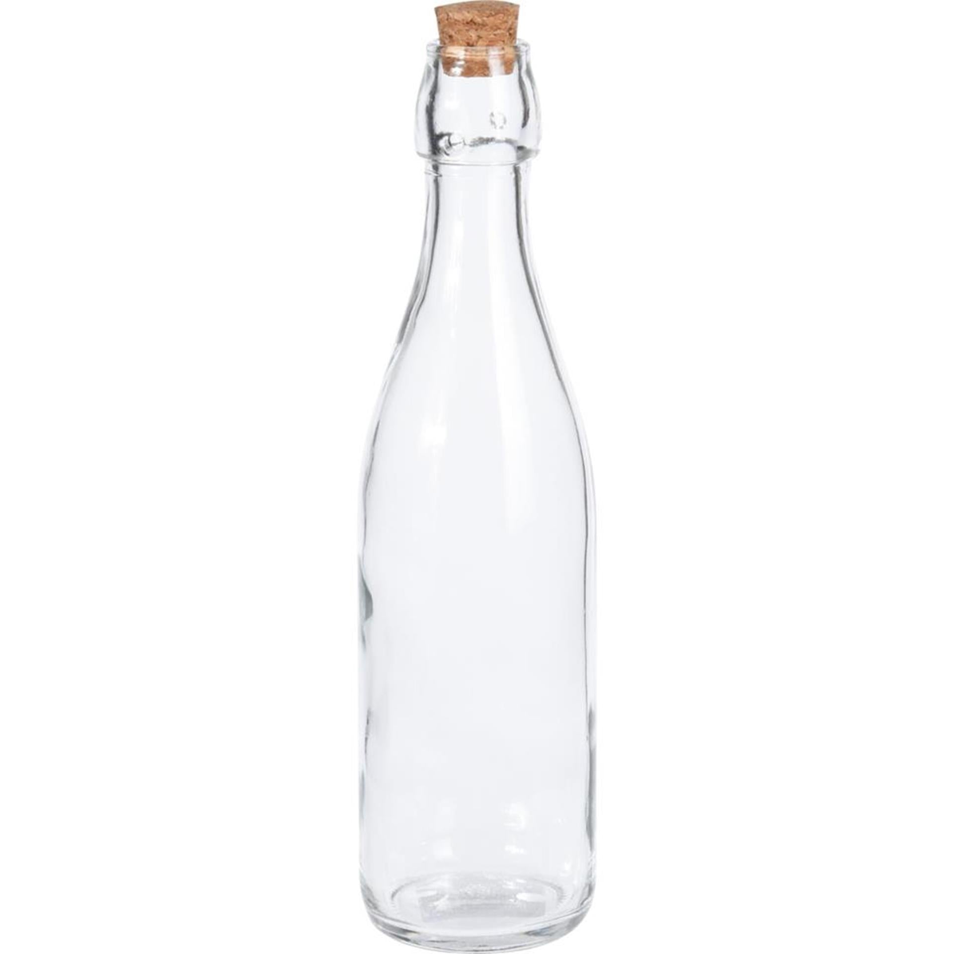 Excellent houseware fles glas met kurk 500ml fles glas met kurk 500ml transparant