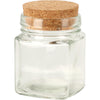 Excellent houseware voorraadpot glas met kurk deksel 160ml