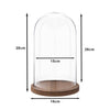 Clayre eef stolp 6gl1946 transparent 16x28 cm