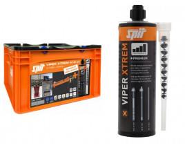 Spit viper xtrem injectiemortel 410ml (15x) actieset + injecteerpomp