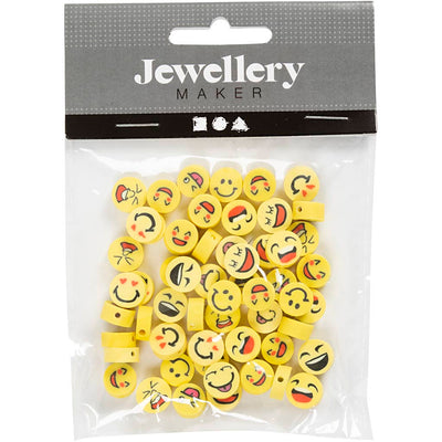 Creativ company https: www.cchobby.nl figuurkralen-emoji-d-10-mm-gatgrootte-1-5-mm-60-stuk-1-doos
