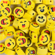Https: www.cchobby.nl figuurkralen-emoji-d-10-mm-gatgrootte-1-5-mm-200-stuk-1-doos - afbeelding 1