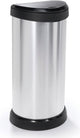Curver decobin push prullenbak - 40 liter - metallic - recycled kunststof