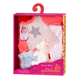 Outfit pyjama voor poppen 45cm - eenhoorn - afbeelding 2