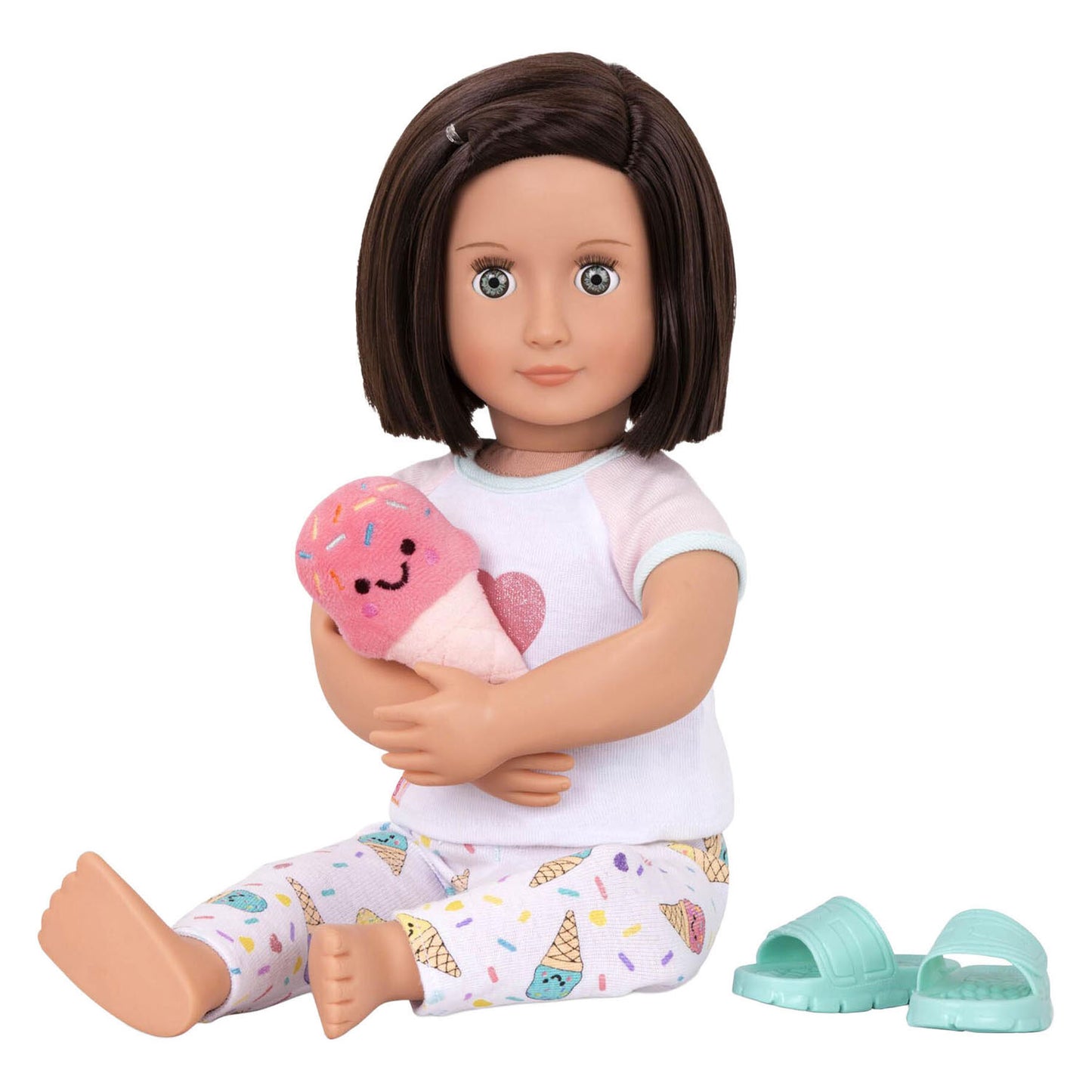 Puch deluxe outfit pyjama en kamerjas voor poppen