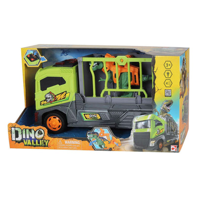 Abi dino valley transporttruck met kooi - 37cm